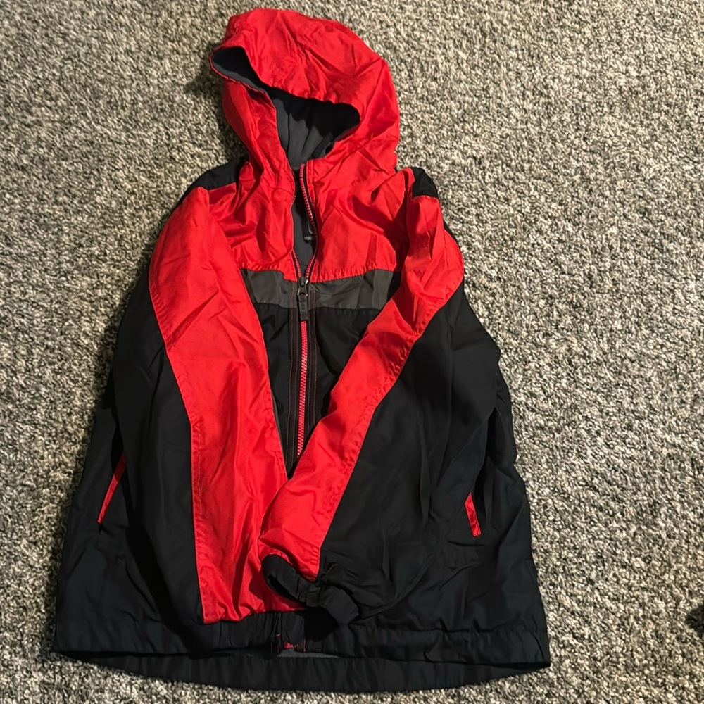 Boys Spring Light Jacket Red and Blk size Small
